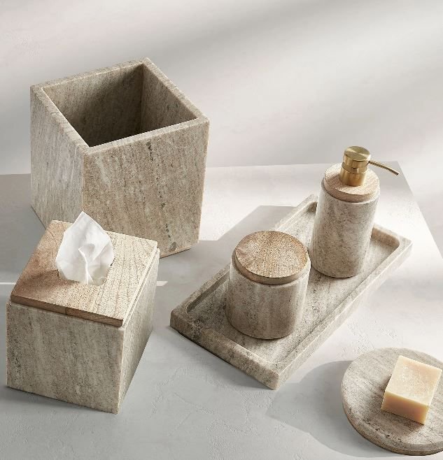 Stone Bathroom Set — MARK hotel accessories, Ajman UAE