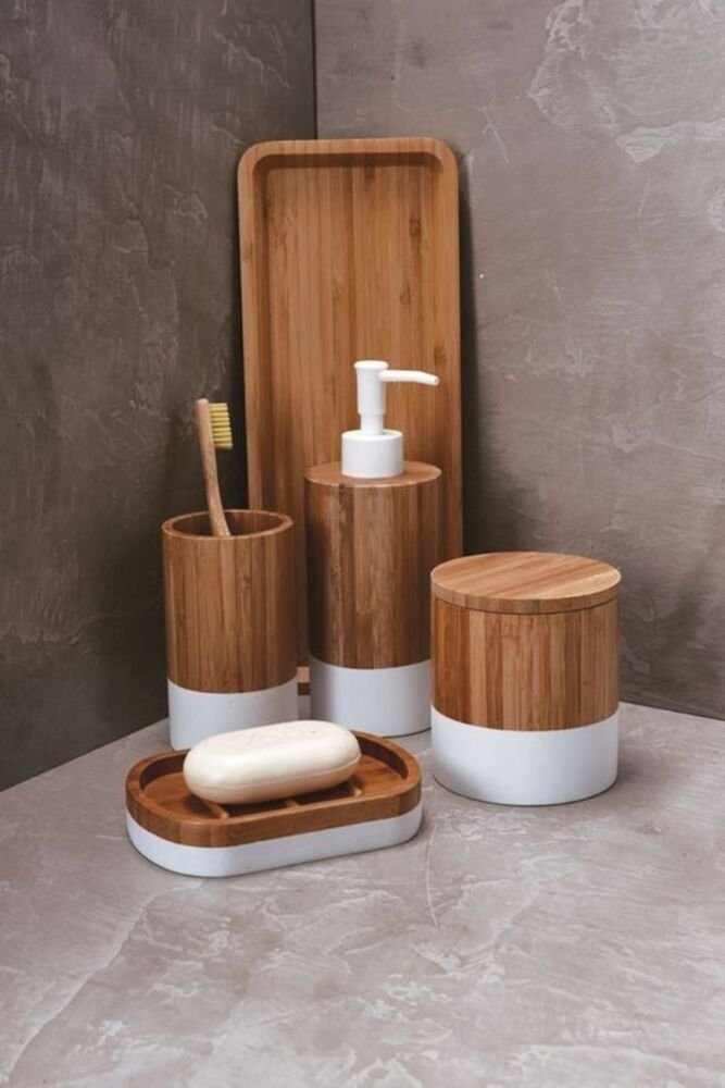 Wood Bathroom Set — MARK hotel accessories, Ajman UAE